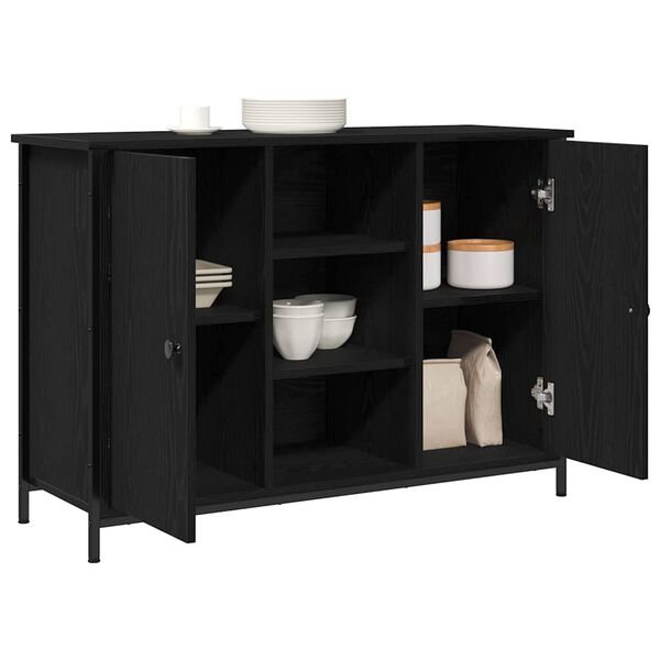 vidaXL Buffet Ch&ecirc;ne noir 100 x 35 x 70 cm