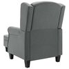 vidaXL Fauteuil avec repose-pied Gris clair Tissu