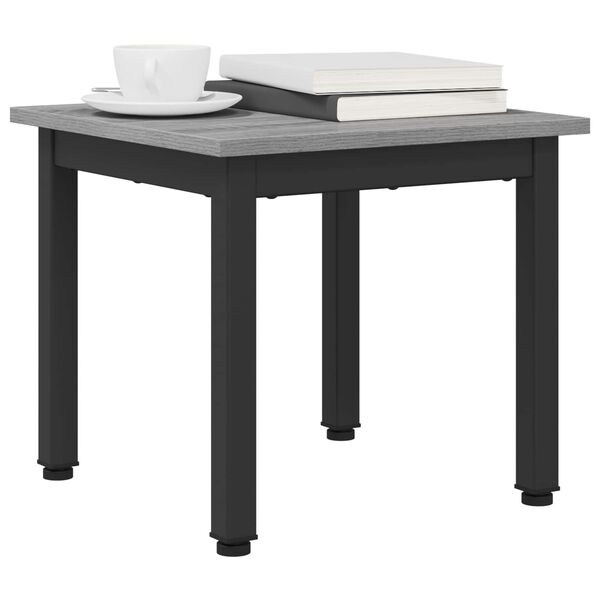 vidaXL Table basse Gris Sonoma 40 x 40 x 36 cm Bois d'ing&eacute;nierie