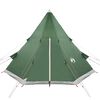 vidaXL Tente de camping tipi 4 personnes vert imperméable