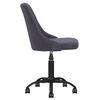 vidaXL Chaise pivotante de bureau Gris fonc&eacute; Tissu