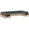 vidaXL Ensemble de canap&eacute;s d'ext&eacute;rieur 10 pcs Naturel et Anthracite