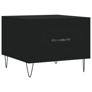 vidaXL Table basse Noir 50x50x40 cm Bois d'ing&eacute;nierie
