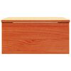 vidaXL Table de chevet Brun cire 37 x 35 x 18,5 cm Bois massif en pin