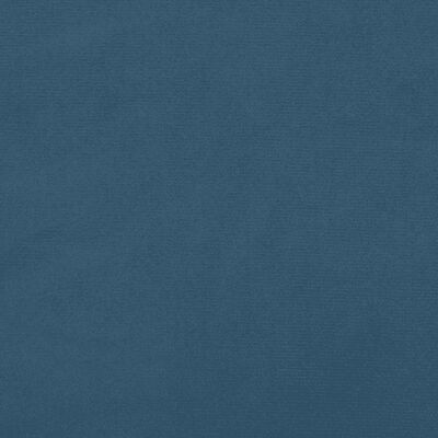 vidaXL Tête de lit à LED Bleu foncé 183x16x118/128 cm Velours