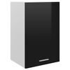 vidaXL Armoire suspendue "Lyon" Noir brillant 39,5x31x60 cm