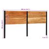 vidaXL T&ecirc;te de lit 200 cm bois massif d'acacia et fer