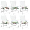 vidaXL Coussins de chaise lot de 6 multicolore 40x40x7 cm tissu