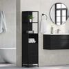 vidaXL Ensemble de mobilier de salle de bain avec tiroir Chêne noir