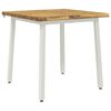 vidaXL Table &agrave; manger en bord vivant 60 x 55 x 75 cm