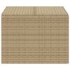 vidaXL Boîte de rangement de jardin mélange beige 291L résine tressée