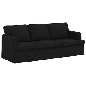 vidaXL Canap&eacute; Noir 201 x 80 x 85 cm tissu