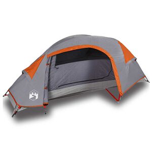 vidaXL Tente de camping &agrave; d&ocirc;me 1 personne orange imperm&eacute;able
