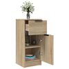 vidaXL Buffet Ch&ecirc;ne sonoma 30x30x70 cm Bois d'ing&eacute;nierie