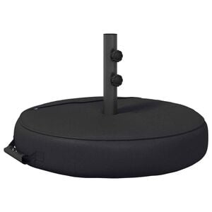 vidaXL Base de parasol de patio 50 x 50 cm Acier Noir