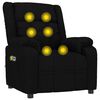 vidaXL Fauteuil électrique de massage Noir Tissu