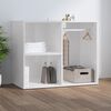 vidaXL Armoire de dressing Blanc brillant 80x40x65cm Bois d'ing&eacute;nierie