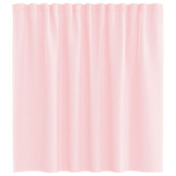 vidaXL Rideaux en voile avec boucles 2 pcs rose clair 140x140 cm