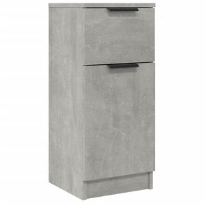 vidaXL Buffet Gris b&eacute;ton 30x30x70 cm Bois d'ing&eacute;nierie
