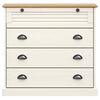 vidaXL Commode VIGO blanc 80x40x76 cm bois massif de pin