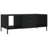 vidaXL Table basse noir 102x50x40 cm bois d'ing&eacute;nierie
