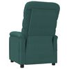 vidaXL Fauteuil de massage Vert fonc&eacute; Tissu