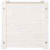vidaXL Jardinières d'extérieur 2 pcs Blanc 40x40x40 cm Bois de pin