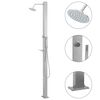 vidaXL Douche d'ext&eacute;rieur Acier inoxydable Droit