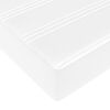 vidaXL Cadre de lit avec matelas avec matelas 2 pcs Blanc PVC