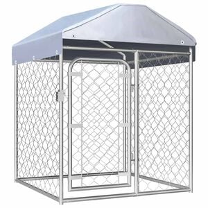 vidaXL Chenil ext&eacute;rieur avec toit 100 x 100 x 125 cm