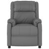 vidaXL Fauteuil de massage &eacute;lectrique Gris Similicuir