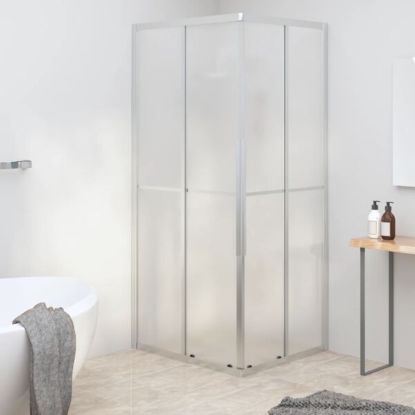 vidaXL Cabine de douche ESG dépoli 90x70x180 cm