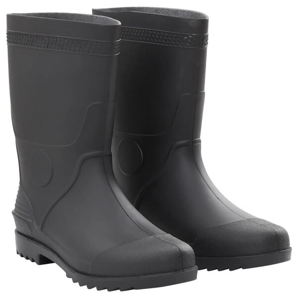 vidaXL Bottes de pluie noir taille 44 PVC