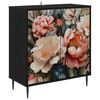 vidaXL Buffet BORNE Ch&ecirc;ne noir 69 x 33 x 76 cm Bois d'ing&eacute;nierie