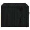 vidaXL Table de chevet murale Noir 40x29,5x22 cm