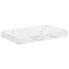 vidaXL &Eacute;tag&egrave;re Murale Montage mural Marbre blanc 40 x 23,5 x 3,8 cm