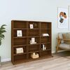 vidaXL Armoire &agrave; CD Ch&ecirc;ne marron 100x23x89,5 cm Bois d'ing&eacute;nierie