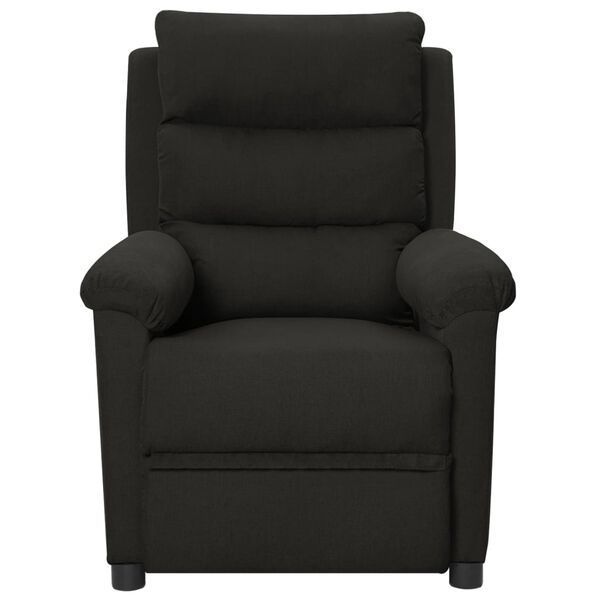 vidaXL Fauteuil inclinable &eacute;lectrique Noir Tissu