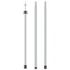 vidaXL M&acirc;t de b&acirc;che t&eacute;lescopique avec longueur de 102-260 cm Aluminium