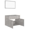 vidaXL Ensemble de meubles de salle de bain 2 pcs Gris b&eacute;ton