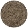 vidaXL Tapis fait &agrave; la main Jute Noir et marron 240 cm