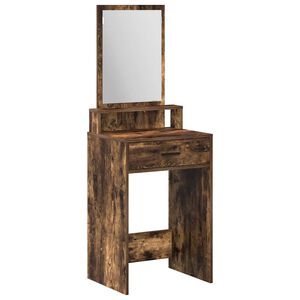 vidaXL Table de Toilette Ch&ecirc;ne fum&eacute; 50 x 41 x 140 cm Bois d'ing&eacute;nierie
