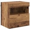 vidaXL Meubles TV muraux avec LED 2 pcs Bois Ancien 40 x 30 x 40 cm