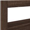 vidaXL Armoire t&ecirc;te de lit avec LED ch&ecirc;ne marron 120x17x102 cm