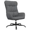 vidaXL Chaise de relaxation Gris clair Tissu