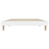 vidaXL Cadre de lit sans matelas blanc 90x190 cm bois d'ingénierie