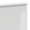 vidaXL Lit de Rangement Blanc 140 x 190 cm Bois d'ing&eacute;nierie