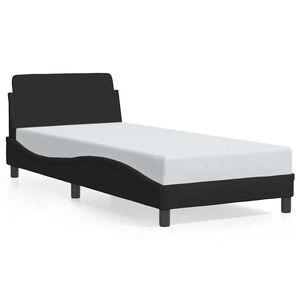 vidaXL Cadre de lit avec t&ecirc;te de lit Dover noir 80x200 cm tissu
