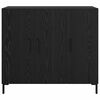 vidaXL Buffet Ch&ecirc;ne noir 90 x 34 x 80 cm Bois d'ing&eacute;nierie