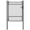 vidaXL Porte de Cl&ocirc;ture BAARLO 100 x 125 cm m&eacute;tal Noir Verrouillable